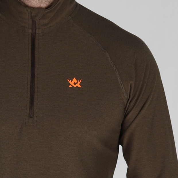 CoolDry HalfZip_mossbrown_510350_detail1 Normaali.png